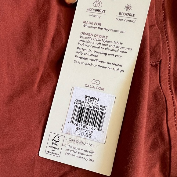 NWT Calia burnt orange shorts - Picture 6 of 7